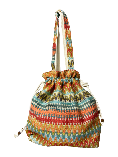 🎒 Boho-Chic Drawstring Bag 🎒
